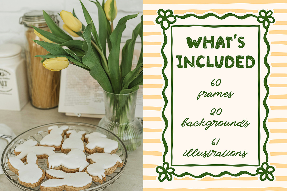Spring Easter Frames & Illustration, an Object Graphic by ArtFM (Photo 2 of 10)