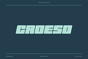 Croeso - Modern Sport Typeface, a Font by Letterna (Thumbnail 1 of 4)