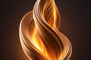 Fire-like twisting light forms create captivating visuals in abstract art displ, an Arts & Entertainment Photo by AlyaAnd