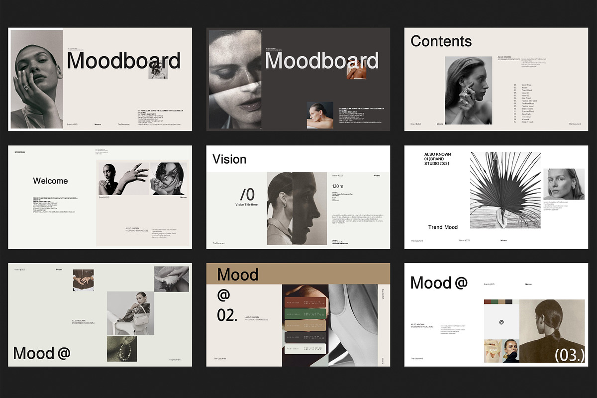 Brand / Mood and Brief, a Presentation Template by Studio Industry (Photo 9 of 12)