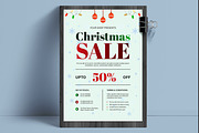 Merry Christmas Sale Poster Layout, a Stationery Template by ContestDesign (Thumbnail 1 of 3)