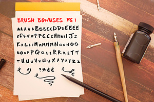 Bold Brush Photoshop Alphabet Set