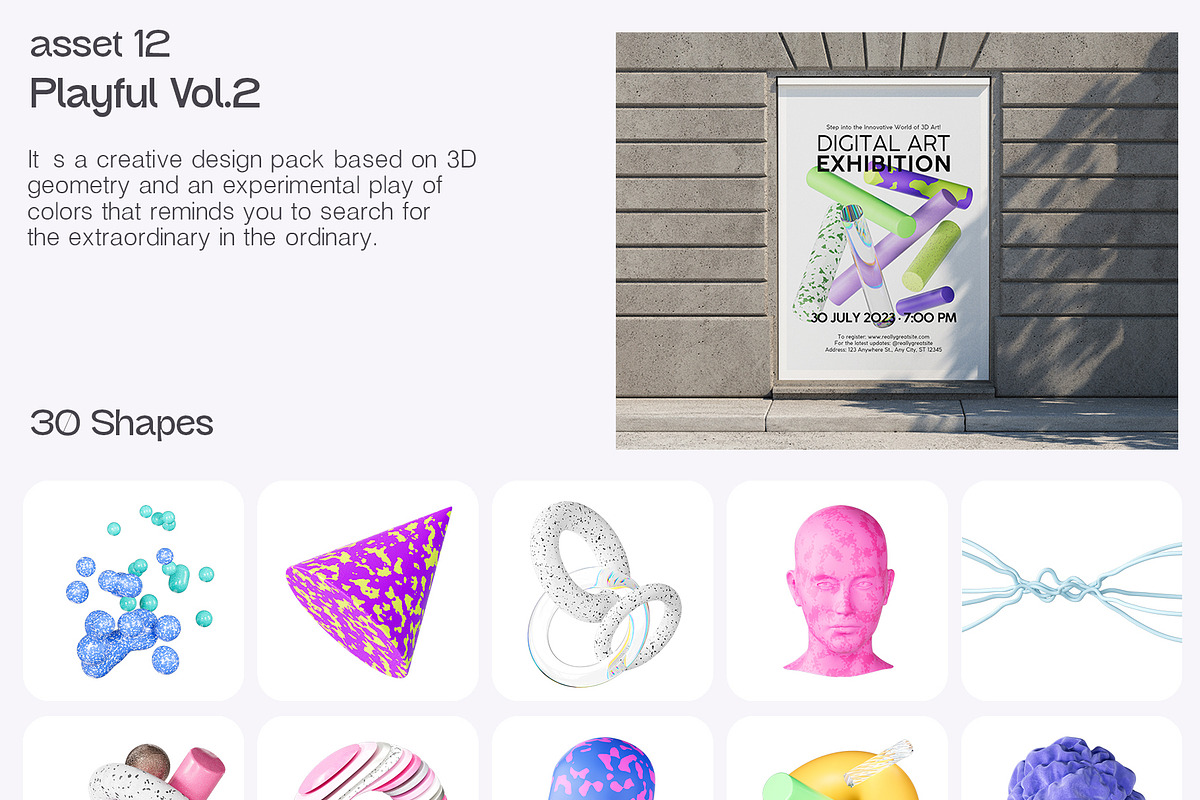 3D Abstract Design LIBRARY, a Graphic by LarysaZabrotskaya (Photo 16 of 24)