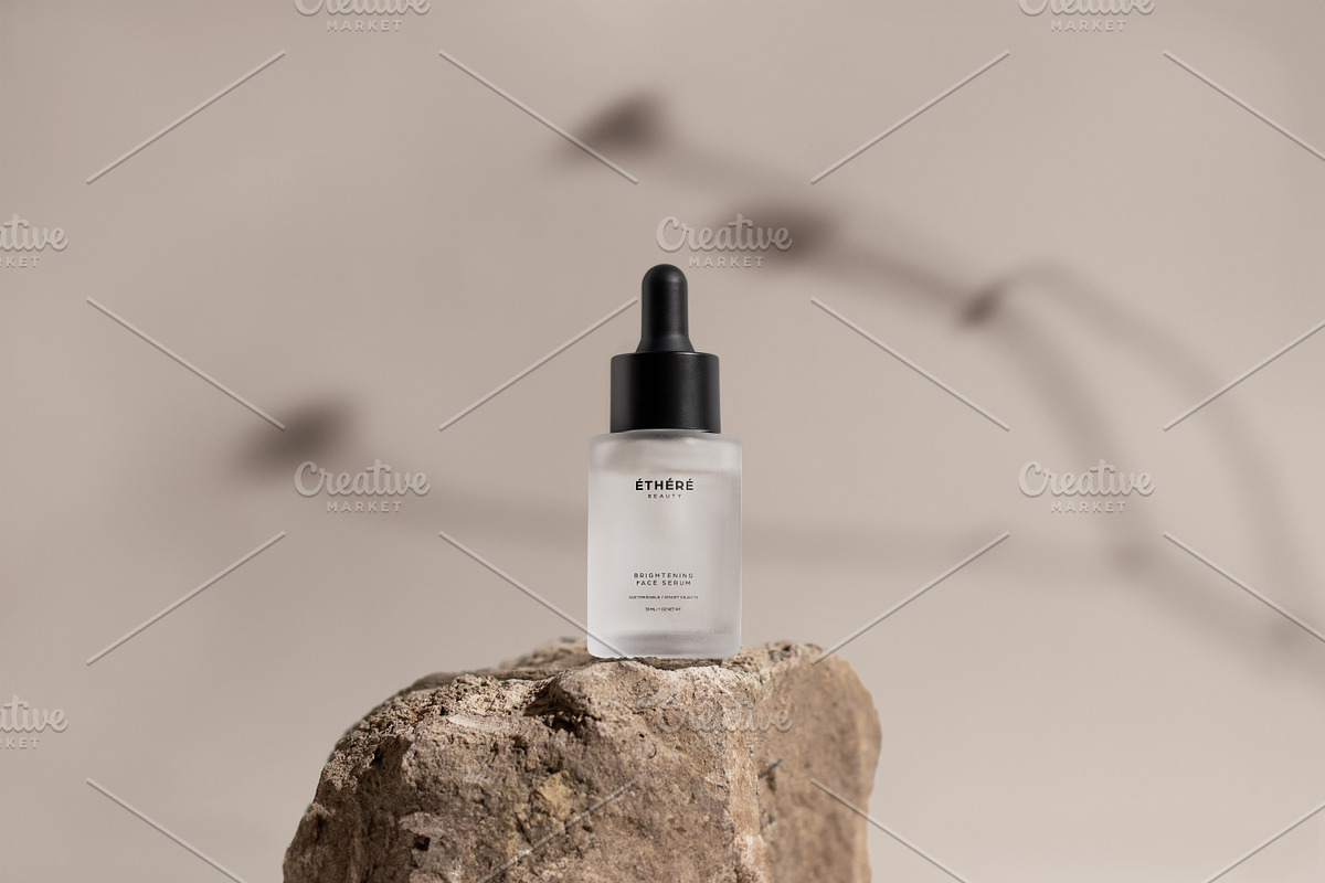 Frosted Dropper Bottle Mockup, a Packaging Mockup by Wildfield Studio (Photo 13 of 15)