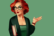 Business Pin-up girls, an Education Illustration by Ira Cvetnaya (Thumbnail 2 of 8)
