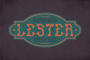 Lester Vintage Label Typeface