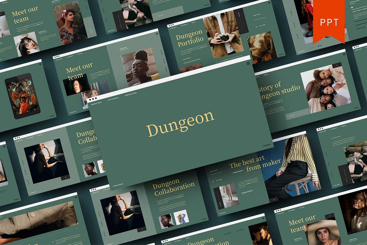 Dungeon - Business PowerPoint, a Presentation Template by Dens Creative Studio (Photo 1 of 6)