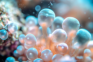 Anemone patterns in close-up view sh, a Photo by Dvoevnore photos