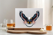 4th of July Eagle Patriotic Clipart, an Illustration by SVGArt (Thumbnail 3 of 9)