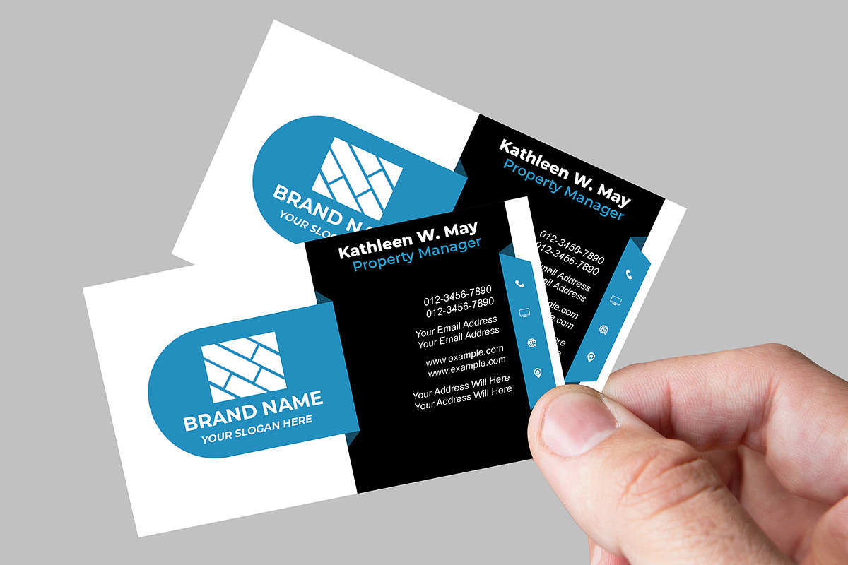 Creative Agency Card PSD preview 3