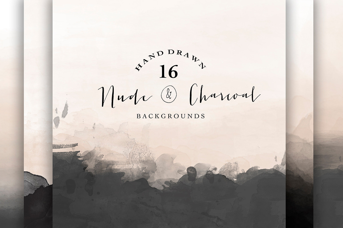 Nude and Charcoal backgrounds