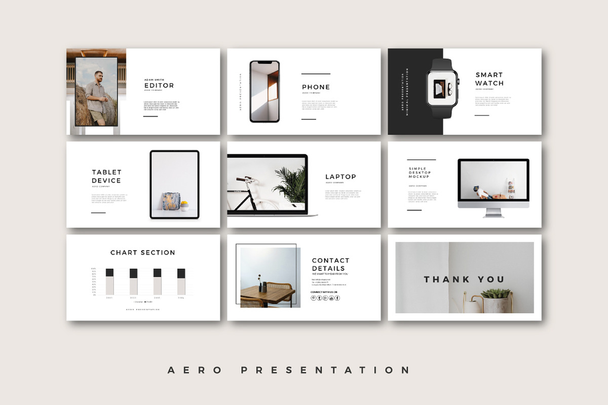 Aero - Powerpoint Template, a Presentation Template by Collaborg Studio (Photo 6 of 6)