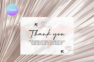 Adventure Baby Shower Thank You Card, an Invitation Template by Digital_Mind