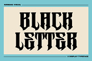 Metrim - Logo Font, a Blackletter Font by Nirmana Visual (Thumbnail 8 of 16)