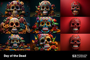Day of the Dead. 53 images, a Seasonal Illustration by Handmadefont (Thumbnail 10 of 12)