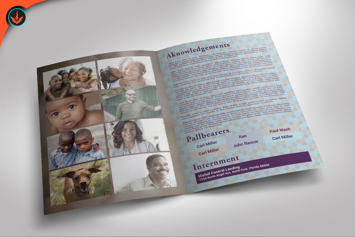 Funeral Program 16 Passport Theme, a Brochure Template by SeraphimChris (Photo 4 of 5)
