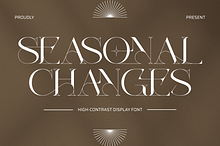 Seasonal Changes - Luxury Font