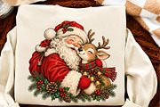 Christmas Santa PNG, Cute Reindeer, a Seasonal Illustration by Craft Nest (Thumbnail 6 of 6)
