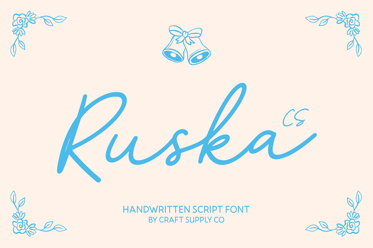 CS Ruska – Handwritten Script Font, a Script Font by Craft Supply Co. (Photo 1 of 8)