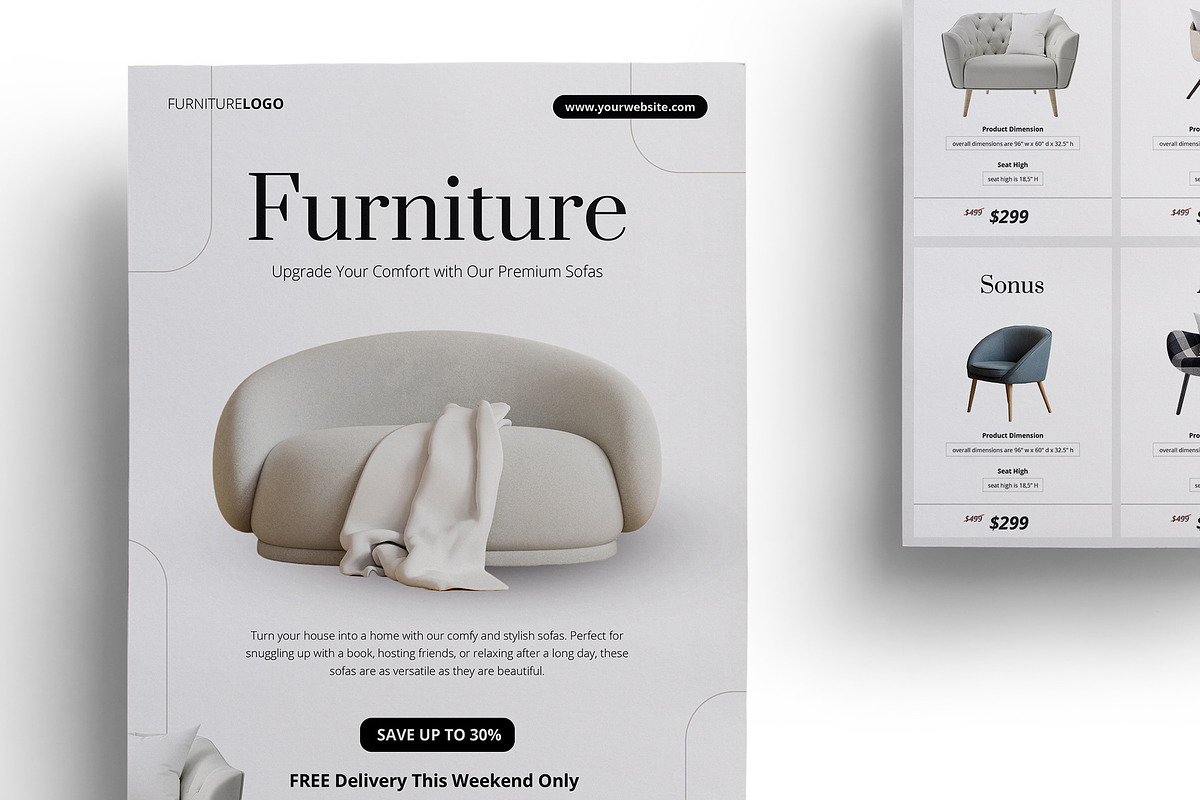 Furniture Sofa Flyer Template, a Flyer Template by kylyman (Photo 2 of 3)