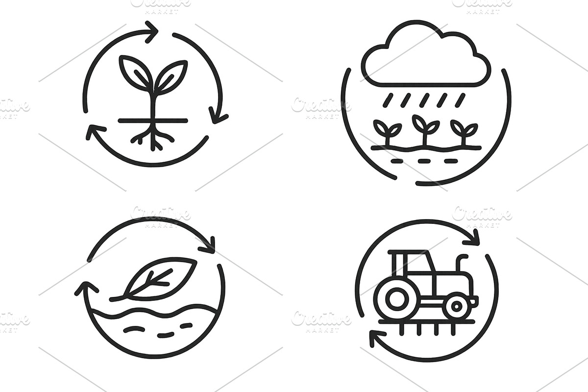 Cycle of agriculture represented, an Animal Illustration by ZinetroN
