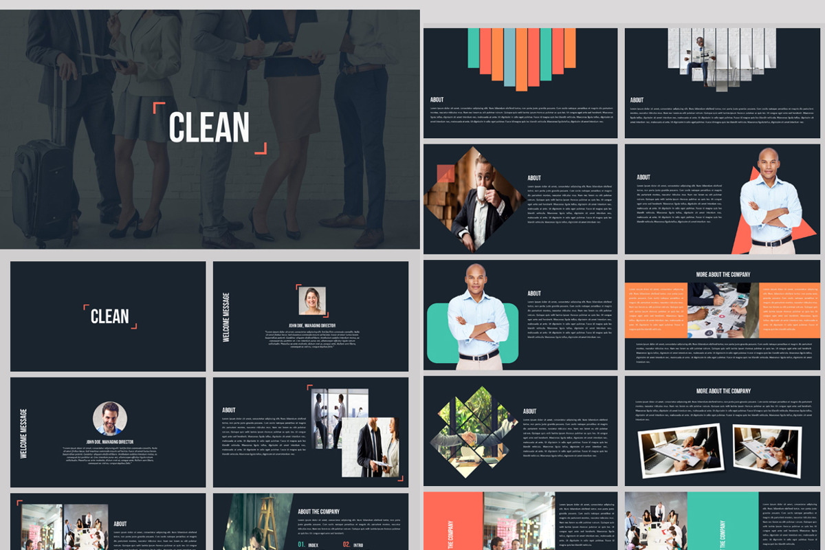 Clean Powerpoint Presentation, a Presentation Template by Creative Slides