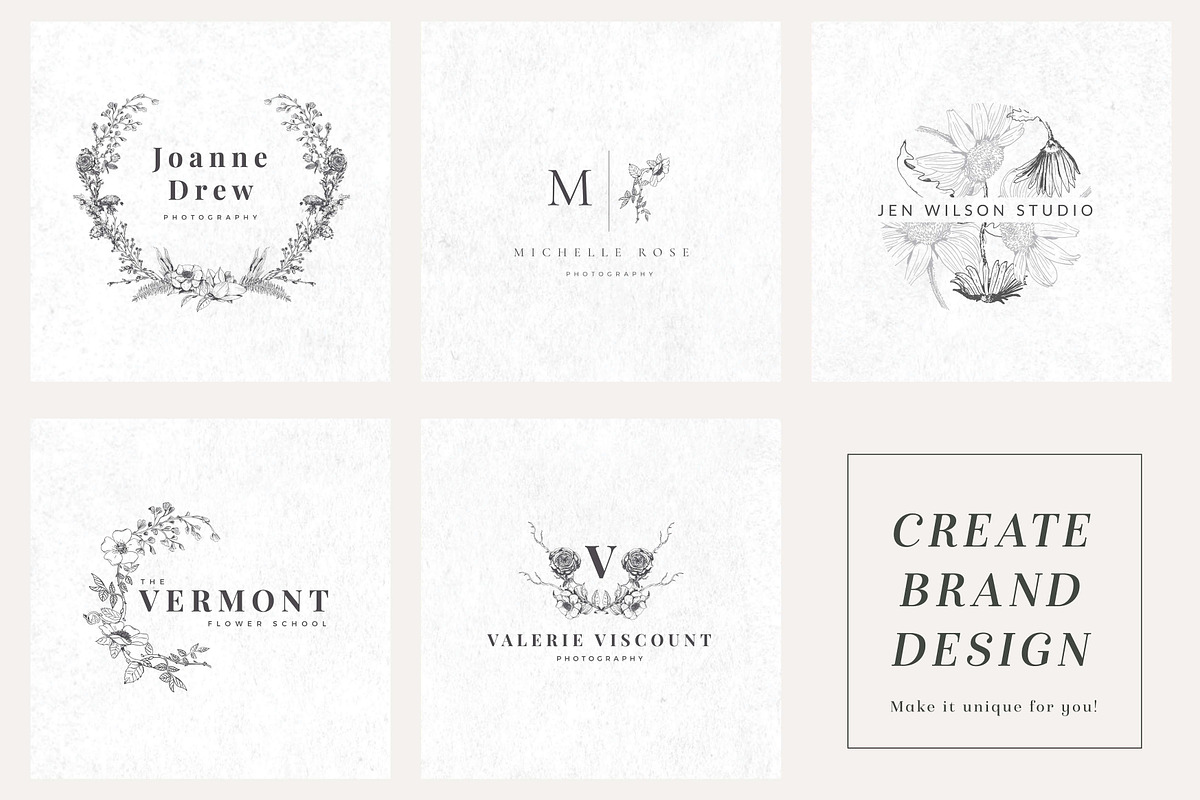 Logo Bundle Vol.1 - Botanical, a Branding & Logo Template by The Autumn Rabbit Ltd (Photo 6 of 8)