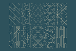 Geometric Art Deco Patterns