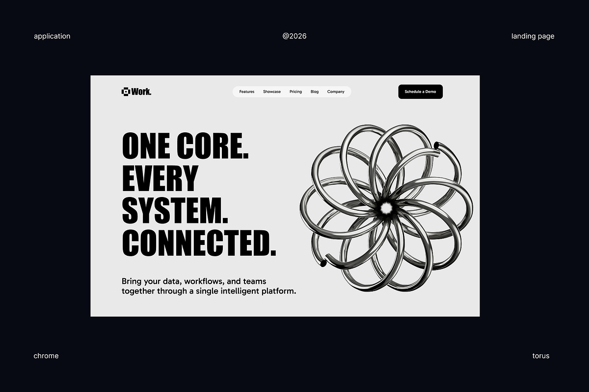 Torus Knot Chrome 3D Icon Set, an Object 3D Model by Eklip Studio (Photo 2 of 6)