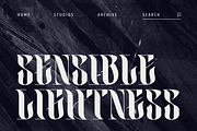 Realitas; Unique Experimental Font, a Serif Font by Eko Bimantara (Thumbnail 9 of 9)