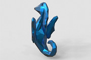 Sea Horse - Ocean Charm 3D Model, an Animal 3D Model by Kseniya-Omega (Thumbnail 4 of 6)