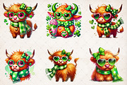 St. Patrick's Highland Cow PNG, an Illustration by SinaCreation (Thumbnail 4 of 5)