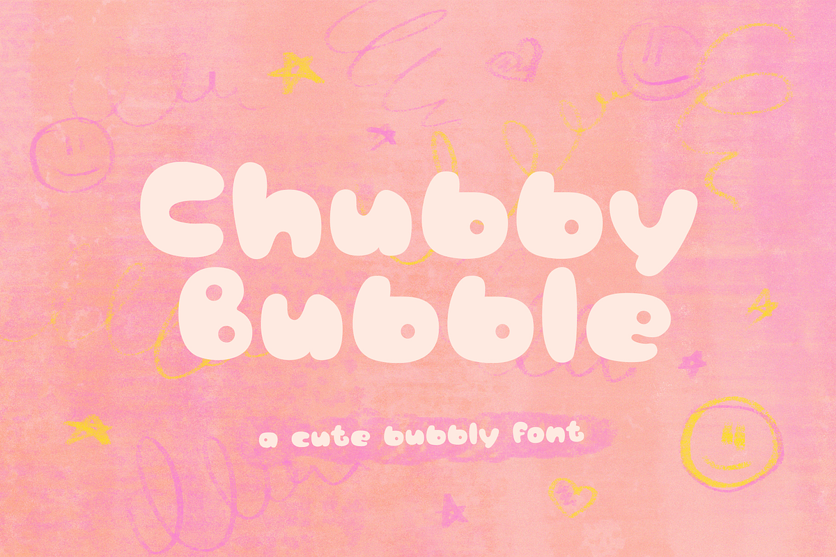 Chubby Bubble | Playful Display Font, a Handwritten Font by Limonum.Studio (Photo 1 of 12)