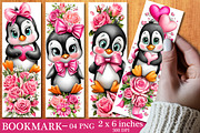Cute Penguin Bookmark Sublimation, an Illustration by SinaCreation (Thumbnail 1 of 3)
