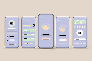 Mobile App Wireframe, a Wireframe Template by MightyDesign