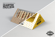 Quarter Pack Sandwich Box Mockup, a Packaging Mockup by INCDesign (Thumbnail 3 of 5)