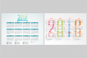 15 Unique 2016 Calendars - Vol 1