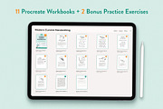 Learn Cursive Procreate Workbook Kit, a Stationery Template by Molly Suber Thorpe (Thumbnail 5 of 7)
