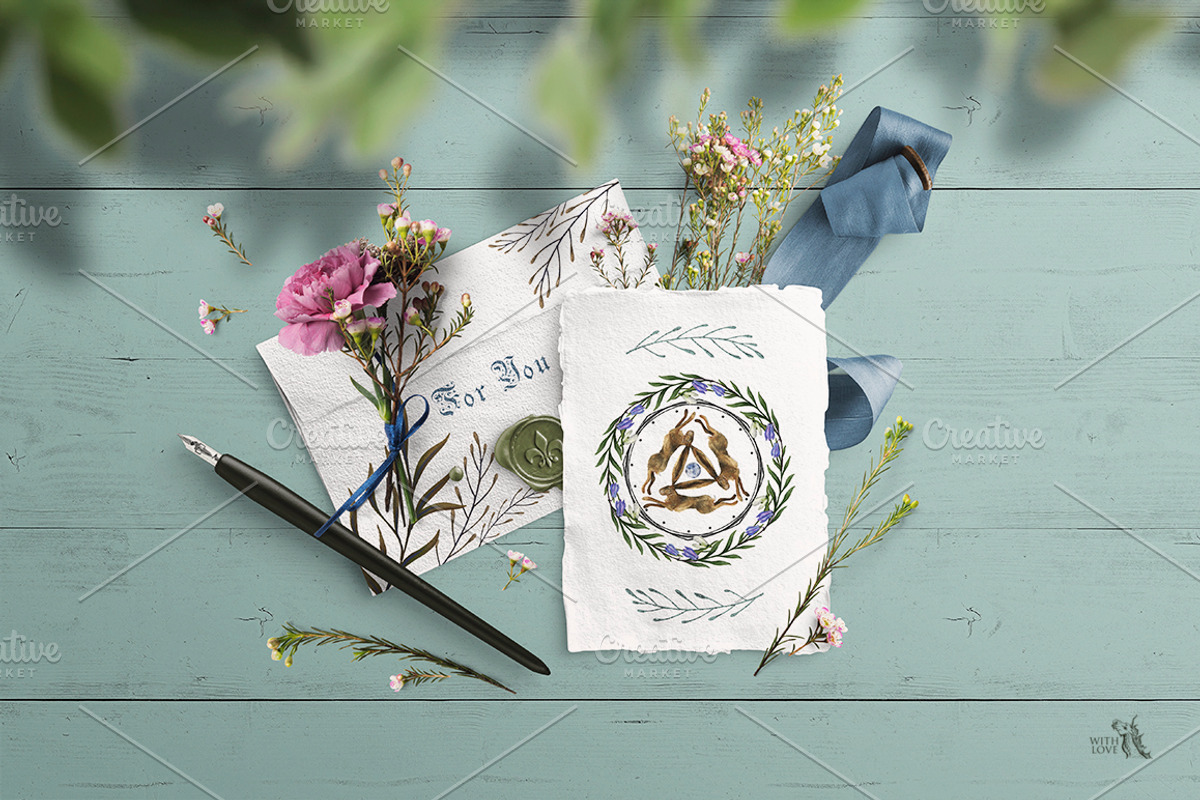 Ostara Celtic Spring Watercolor Set, an Illustration by Fluffy Unicorn (Photo 7 of 12)