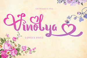 Vinolya a lovely font