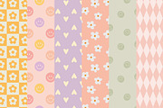 Brianna Retro Seamless Patterns, a Pattern Graphic by Emilie Cliche (Thumbnail 5 of 8)