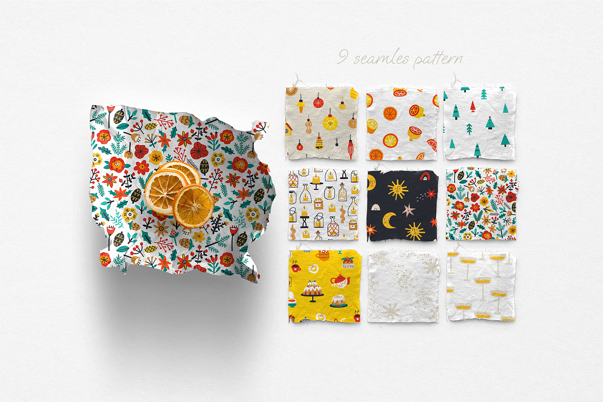 HELLO CHRISTMAS: clipart & lettering, an Illustration by Elliko shop (Photo 4 of 11)