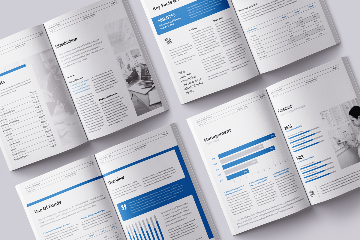 White Paper | Canva, Word, PPTX, IND, a Brochure Template by ArtisticLand (Photo 6 of 9)