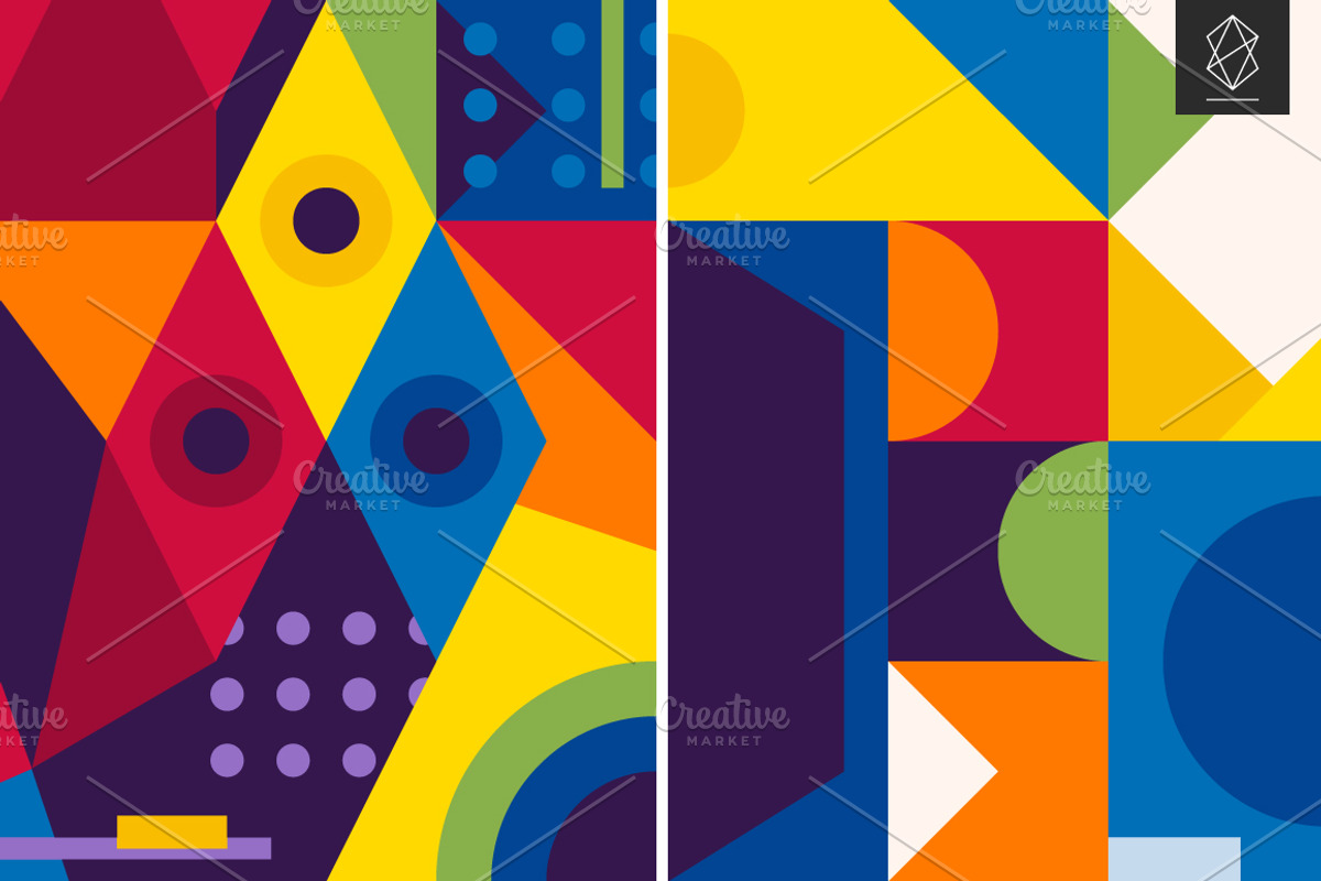 20 Abstract geometric backgrounds, a Pattern Graphic by Yury Velikanov (Photo 9 of 11)