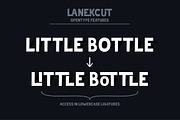 Lanekcut, a Font by Graptail (Thumbnail 2 of 4)