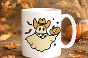 Cowboy Ghost SVG Western Ghost PNG, an Object Graphic by TanchaArt (Thumbnail 7 of 10)
