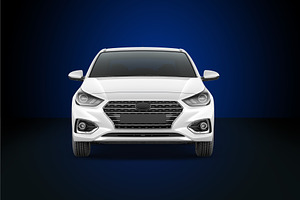 Hyundai Solaris Sedan MockUp Set