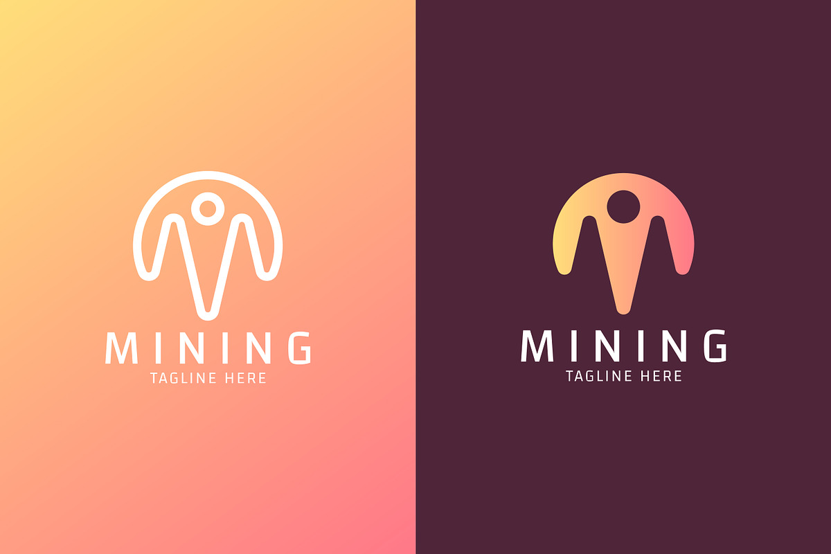 Letter M Logo Mining Industry, a Branding & Logo Template by Signatoro (Photo 2 of 3)