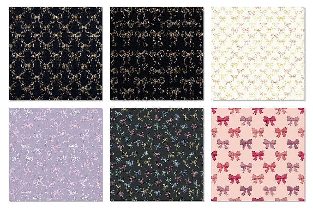 Coquette Bow Seamless Pattern Bundle, a Pattern Graphic by Dream Creation (Photo 5 of 6)
