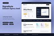 Software Agency SaaS Landing Page, an UI Kit Template by Pitchlook.Studio (Thumbnail 1 of 3)